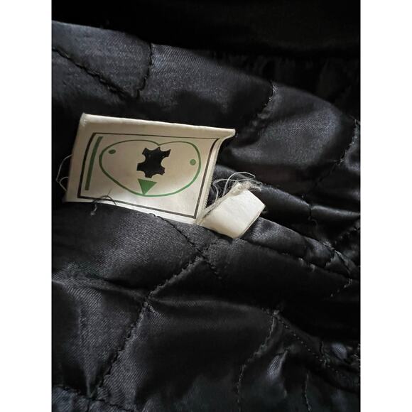 Vintage SA’HER Leathers Motorcycle Jacket Embossed “AMERICA” Eagle 80s L - Picture 6 of 16